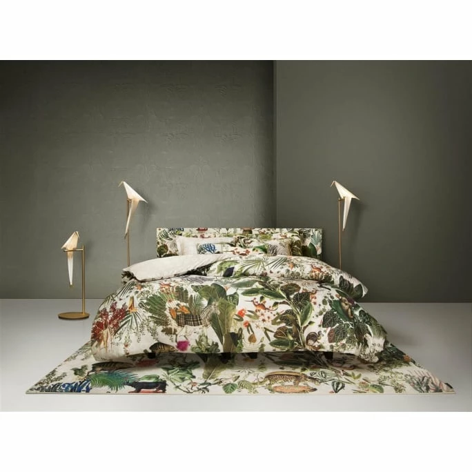 Besorgen ? Moooi Menagerie Bettwäsche-Set Aus Mako-Satin - 155x220 / 80x80 Cm - Ivory ? 2 Besorgen ? Moooi Menagerie Bettwäsche-Set Aus Mako-Satin - 155x220 / 80x80 Cm - Ivory ? – Bild 2