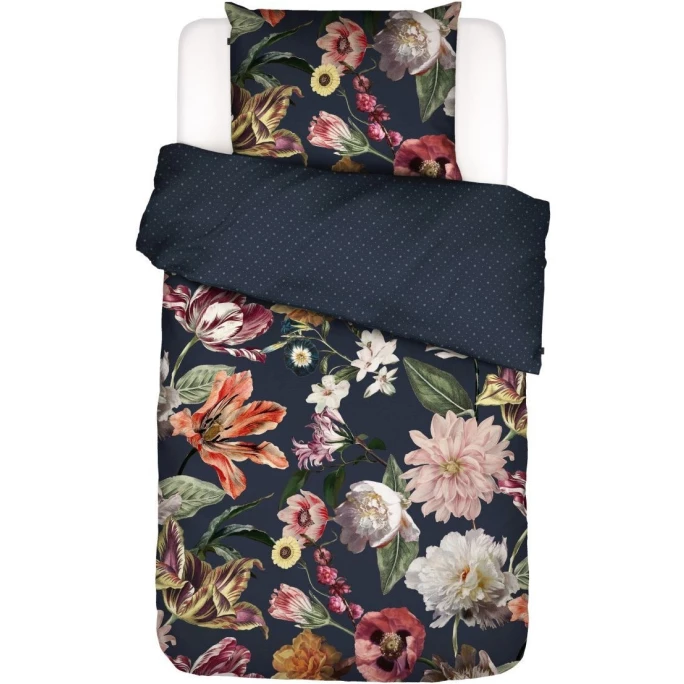 Neu ? ESSENZA HOME Essenza Filou Satin-Bettwäsche - 155x220 / 80x80 Cm - Dark Blue ? 1 Neu ? ESSENZA HOME Essenza Filou Satin-Bettwäsche - 155x220 / 80x80 Cm - Dark Blue ?