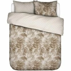 Budget ⭐ ESSENZA HOME ESSENZA Aurelie Satin Bettwäsche-Set - 135x200 / 80x80 Cm - Vanilla ?
