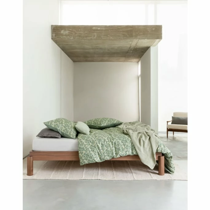 Billig ? Marc O'Polo Sollia Bettwäsche-Set Aus Satin - 155x220 / 80x80 Cm - Sage Green ? 2 Billig ? Marc O'Polo Sollia Bettwäsche-Set Aus Satin - 155x220 / 80x80 Cm - Sage Green ? – Bild 2