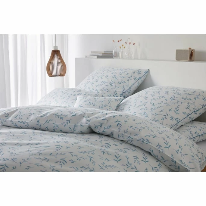 Brandneu ? Elegante Olive Kopfkissenbezug Aus Mako-Satin - 40x80 Cm - Bleu ? 2 Brandneu ? Elegante Olive Kopfkissenbezug Aus Mako-Satin - 40x80 Cm - Bleu ? – Bild 2