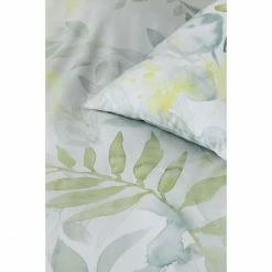 Angebote ? Elegante Blend Bettwäsche-Set Aus Seiden-Satin - 135x200 / 40x80 Cm - Hellgrün ? -ESSENZA HOME SHOP unnamed file 426