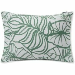 Auslauf ? Lexington Printed Sateen Kopfkissen-Bezug - 40x80 Cm - White/green ?
