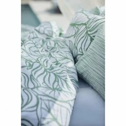 Auslauf ? Lexington Printed Sateen Kopfkissen-Bezug - 40x80 Cm - White/green ? -ESSENZA HOME SHOP unnamed file 436