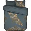 Aktion ? ESSENZA HOME Essenza Amelie Bettwäsche-Set Aus Satin - 135x200 / 80x80 Cm - Midnight Swim ?