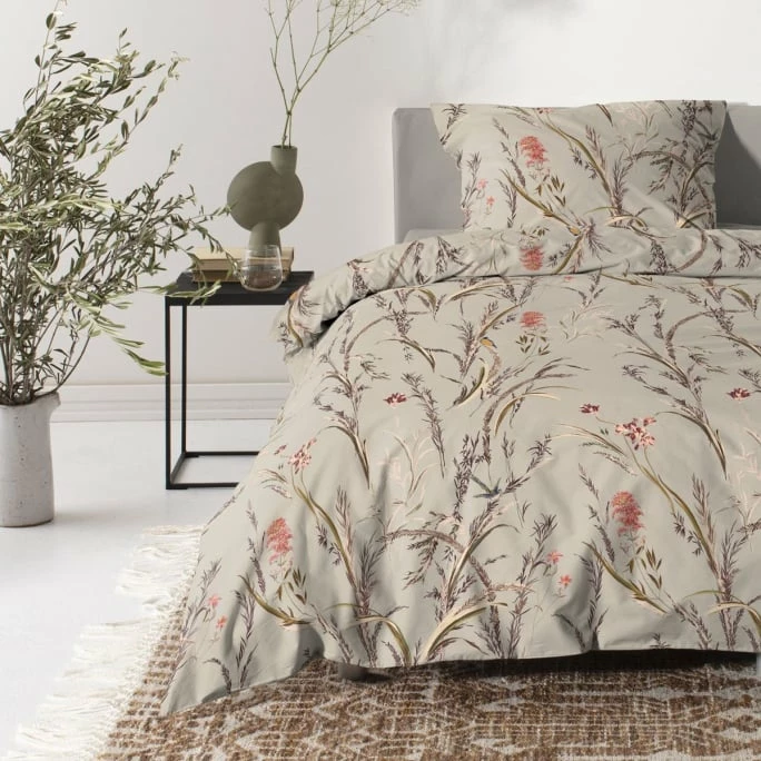 Bestes Angebot ? Cinderella Myrtle Bettwäsche-Set Aus Satin - 135x200 / 80x80 Cm - Sand ? 2 Bestes Angebot ? Cinderella Myrtle Bettwäsche-Set Aus Satin - 135x200 / 80x80 Cm - Sand ? – Bild 2