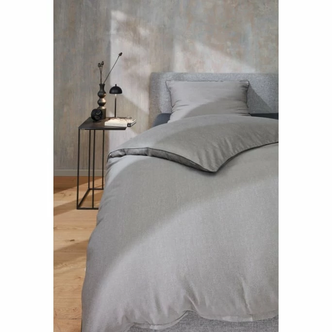 Billig ⭐ Musterring Ease Bettwäsche-Set Aus Satin - 155x220 / 80x80 Cm - Grau ? 2 Billig ⭐ Musterring Ease Bettwäsche-Set Aus Satin - 155x220 / 80x80 Cm - Grau ? – Bild 2