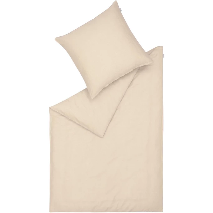 Rabatt ✨ Musterring Ease Bettwäsche-Set Aus Satin - 135x200 / 80x80 Cm - Natur ? 1 Rabatt ✨ Musterring Ease Bettwäsche-Set Aus Satin - 135x200 / 80x80 Cm - Natur ?