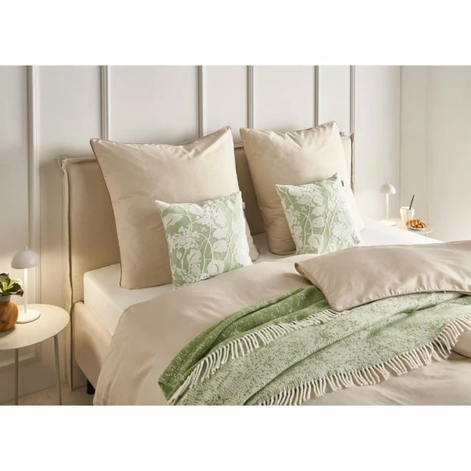 Rabatt ✨ Musterring Ease Bettwäsche-Set Aus Satin - 135x200 / 80x80 Cm - Natur ? 3 Rabatt ✨ Musterring Ease Bettwäsche-Set Aus Satin - 135x200 / 80x80 Cm - Natur ? – Bild 3