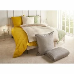 Aktion ? Musterring Ease Bettwäsche-Set Aus Satin - 135x200 / 80x80 Cm - Gelb ✔️ -ESSENZA HOME SHOP unnamed file 623