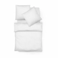 Beste Bewertungen von ? Fleuresse Rubin Bettwäsche-Set Aus Satin - 135x200 / 80x80 Cm - Weiß ✔️