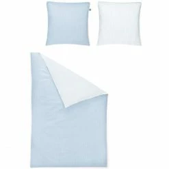 Besorgen ⭐ Irisette LINEA 8021 Satin Bettwäsche - 135x200 / 80x80 Cm - Sky ⭐