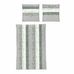 Neu ? IRISETTE CAPRI 8052 MAKO-SATIN BETTWÄSCHE - 135x200 / 80x80 Cm - Farn ?