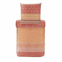 Am billigsten ? Bassetti Atrani Bettwäsche-Garnitur Aus Mako-Satin - 200x200 / 2x80x80 Cm - V1 - Rot ?