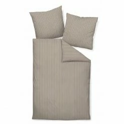 Rabatt ? Janine Modern Classic 3912 Bettwäsche-Set Aus Satin - 155x200 / 80x80 Cm - Cappucino ?