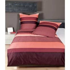 Auslauf ? Janine J D 87044 Bettwäsche-Set Aus Satin - 135x200 / 80x80 Cm - Rubin-siena ? -ESSENZA HOME SHOP unnamed file 712