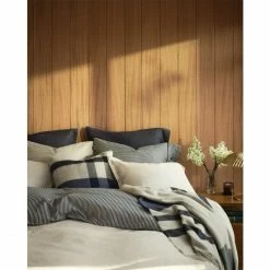 Neu ✔️ GANT Yarn Dyed Stripe Bettdeckenbezug Aus Baumwollsatin - 135x200 Cm - Evening Blue ? -ESSENZA HOME SHOP unnamed file 741