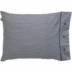 Bestes Angebot ✔️ GANT Yarn Dyed Stripe Kopfkissenbezug Aus Baumwollsatin - 40x80 Cm - Evening Blue ✔️