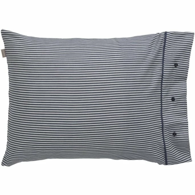 Bestes Angebot ✔️ GANT Yarn Dyed Stripe Kopfkissenbezug Aus Baumwollsatin - 40x80 Cm - Evening Blue ✔️ 1 Bestes Angebot ✔️ GANT Yarn Dyed Stripe Kopfkissenbezug Aus Baumwollsatin - 40x80 Cm - Evening Blue ✔️