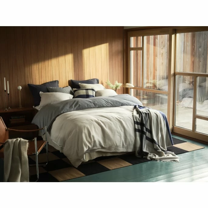 Bestes Angebot ✔️ GANT Yarn Dyed Stripe Kopfkissenbezug Aus Baumwollsatin - 40x80 Cm - Evening Blue ✔️ 3 Bestes Angebot ✔️ GANT Yarn Dyed Stripe Kopfkissenbezug Aus Baumwollsatin - 40x80 Cm - Evening Blue ✔️ – Bild 3