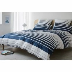 Budget ❤️ Elegante Refine Bettwäsche-Set Aus Mako-Satin - 200x200 / 2x40x80 Cm - Marine ? -ESSENZA HOME SHOP unnamed file 762