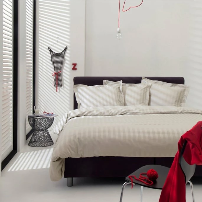 Am billigsten ? Damai Linea Bettwäsche-Garnitur Aus Satin - 135x200 / 80x80 Cm - Elfenbein ? 2 Am billigsten ? Damai Linea Bettwäsche-Garnitur Aus Satin - 135x200 / 80x80 Cm - Elfenbein ? – Bild 2