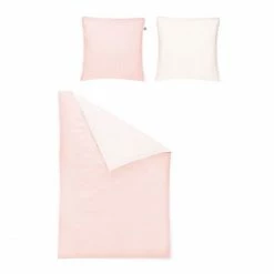 Blitzangebot ? Irisette LINEA MAKO-SATIN Bettwäsche-Set - 135x200 / 80x80 Cm - Rosé ?