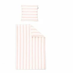 Auslauf ? Irisette TAPE SATIN Bettwäsche-Set - 135x200 / 80x80 Cm - Rosé ?