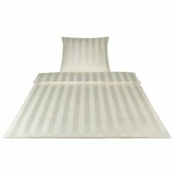Schlussverkauf ? Elegante Noblesse Bettwäsche Aus Mako-Satin - 135x200 / 40x80 Cm - Creme ?