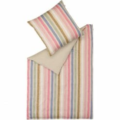 Billig ⌛ Schöner Wohnen Fiorito Bettwäsche-Set - 135x200 / 80x80 Cm - Sand ?