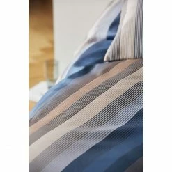 Neu ? Elegante Vivid Bettwäsche-Set Aus Mako-Satin - 135x200 / 40x80 Cm - Nougat Blau ⭐ -ESSENZA HOME SHOP unnamed file 942