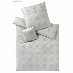 Bestpreis ⌛ Elegante Palladium Bettwäsche-Garnitur - 240x220 / 2x80x80 Cm - Silbergrau ?