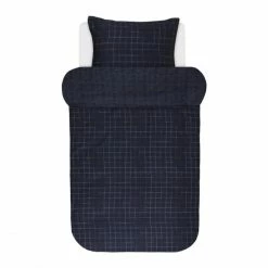 Coupon ? Marc O'Polo Niri Bettwäsche-Set Aus Satin - 155x220 / 80x80 Cm - Indigo Blue ?